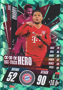 Serge Gnabry Bayern Munchen 2020/21 Topps Match Attax CL Hat Trick Heroes #HT02